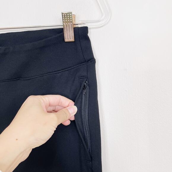 Betabrand Dress Pant Yoga Pants Black Medium Boot Cut Classic Zip Pocket Stretch - Picture 5 of 11